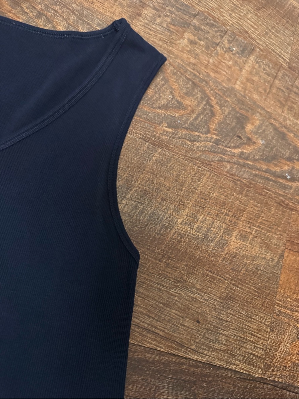 Lauren Ralph Lauren Navy Blue Ribbed Sleeveless Top Tank Women’s 3X - Picture 4 of 7